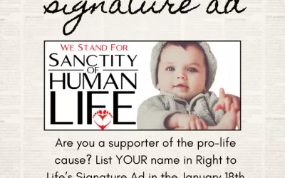 Pro-life Signature Ad Banner