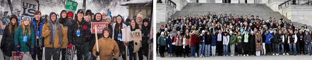 Students in Washington DC for March for Life