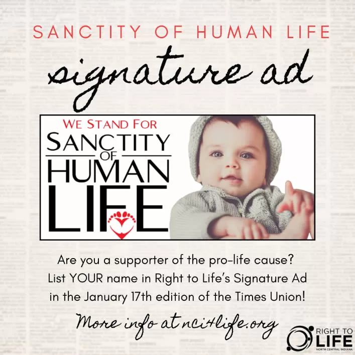 Signature add Baby Sanctity of Human Life